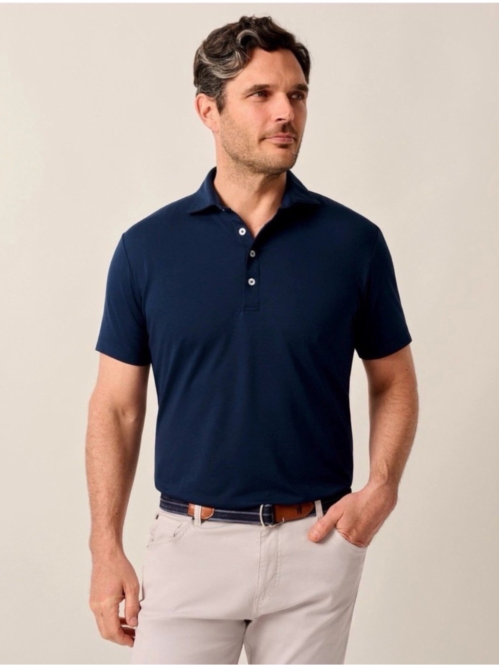 Johnnie-O Idris Top Shelf Polo - Size Large Midnight NEW!
